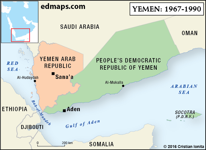 Geopolitics: The Yemeni Crisis In Five Map.. (1967-1990). On 30 November 1967, the Federation of South Arabia, along with Protectorate of South Arabia, gained its independence as the People’s Republic of South Yemen.